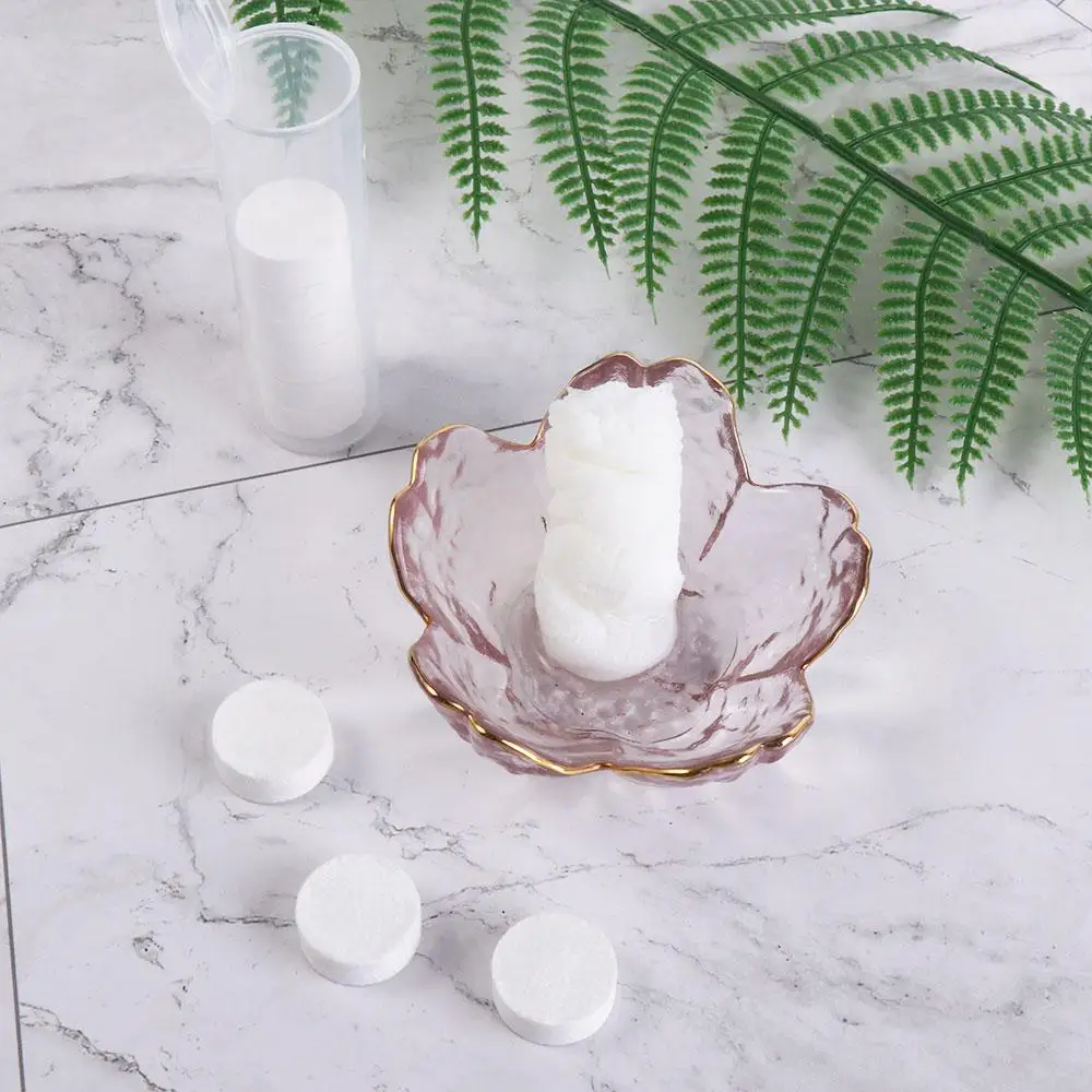 

Non-Woven Compressed Towel Water Absorption Coin Tissue Disposable Face Towel Mini Comfortable Tablet Moistened Tissues Hiking