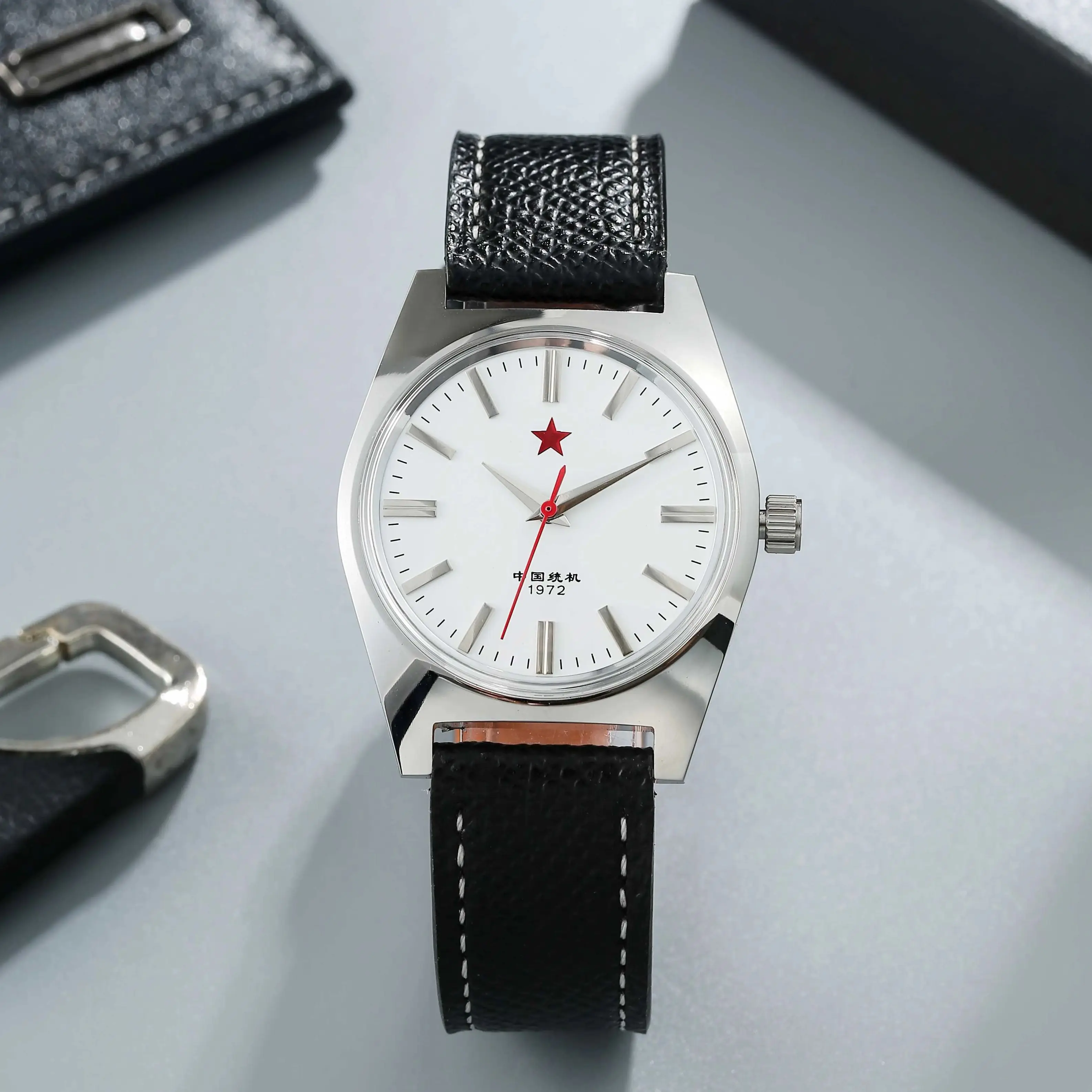 Men 36mm Vintage Manual Mechanical Watch Original Shanghai 8120 Hand Wind Movement Dial Retro Chinese Heritage Wristwatch