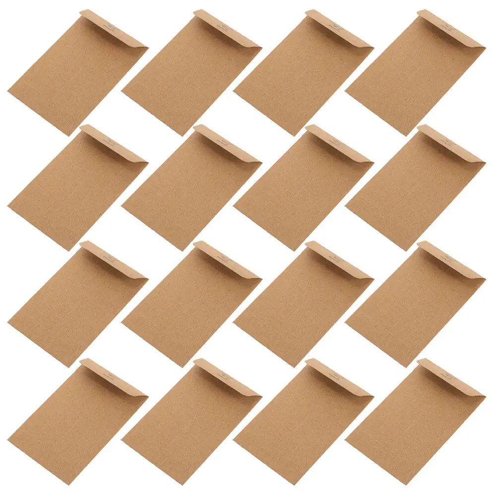 

50Pcs Kraft Paper Envelopes Small Self Adhesive Money Envelopes for Cash Budgeting Cards Coins Saving Small Coin Envelope