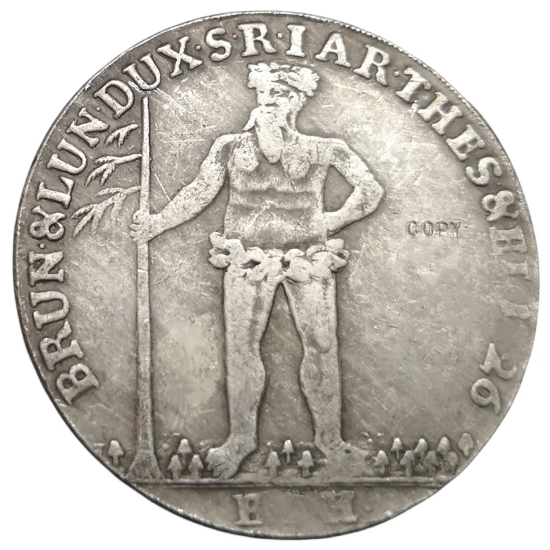 

German states 1726 EPH 1 Thaler-George I COPY silver plated coin