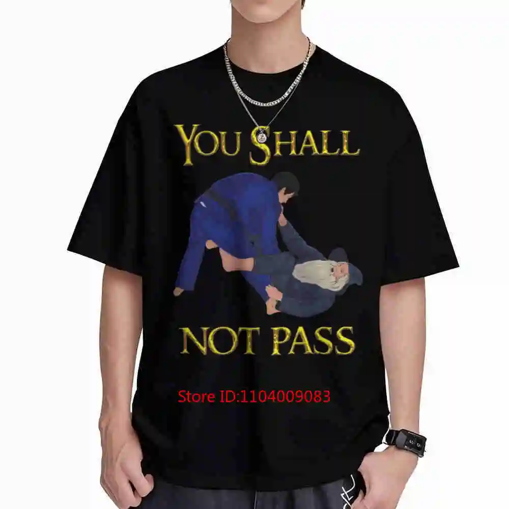 BJJ Jiu Jitsu You Shall Not Pass Short Sleeve Tee 100% Cotton T-Shirt