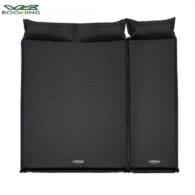 1-3 Person Fully Automatic Inflatable Mattress 5cm Thick Sleeping Mat Camping Moisture-proof Mat Air Cushion Bed Tent Floor Mat