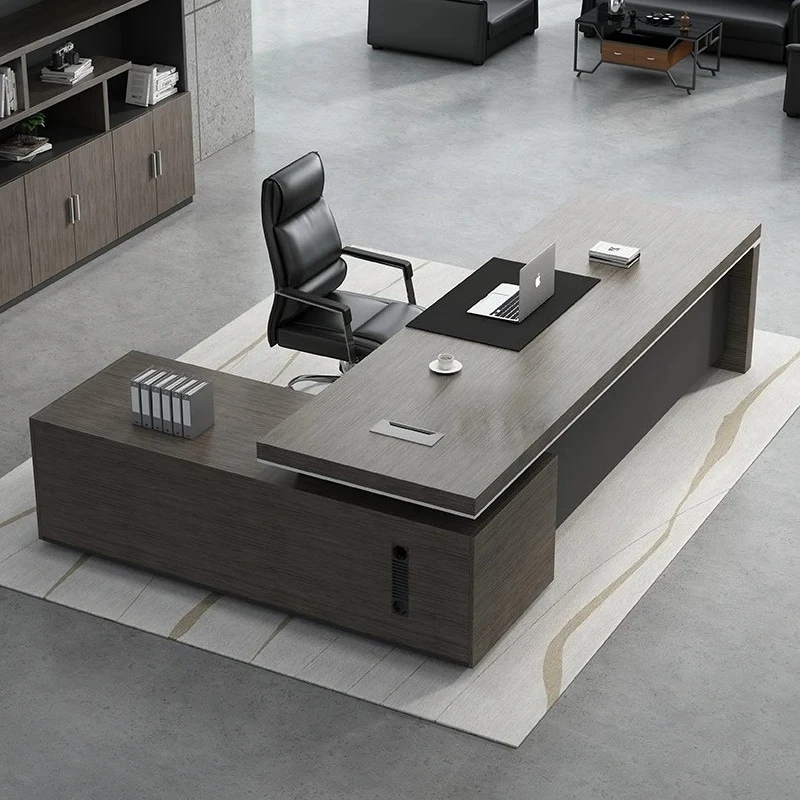 Luxury Art Work Manager Desk Simple Modern Desks Drawers  Furniture
