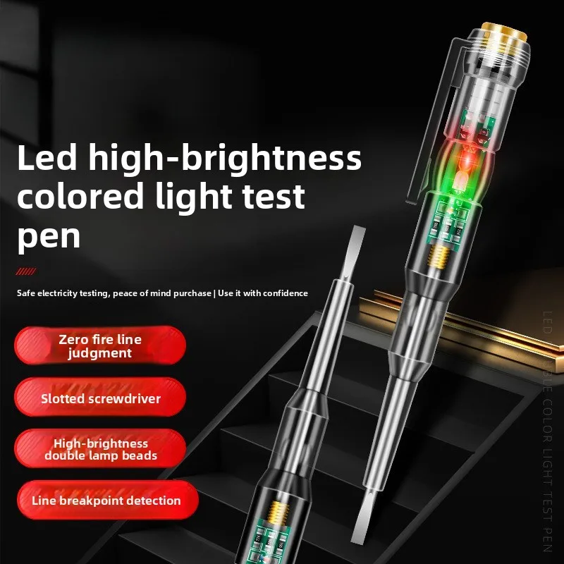 Intelligent Voltage Tester Pen Non-contact Induction Digital Power Detector Electric Screwdriver Probe Circuit Indicator