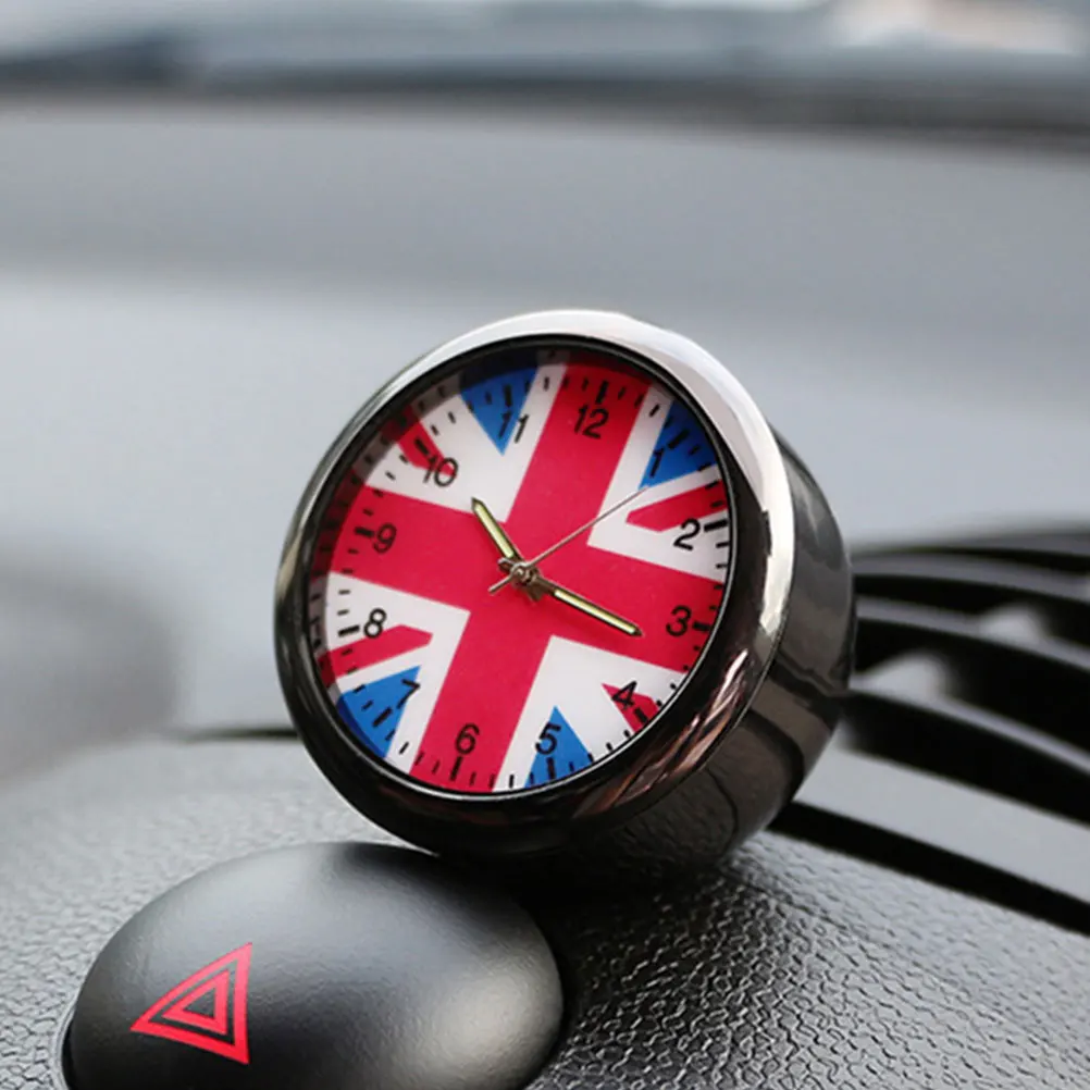 

Stainless Steel Mini Digital Jack Clock Union Jack Clock Decoration Alarm Timepiece Vehicle Dashboard Decor