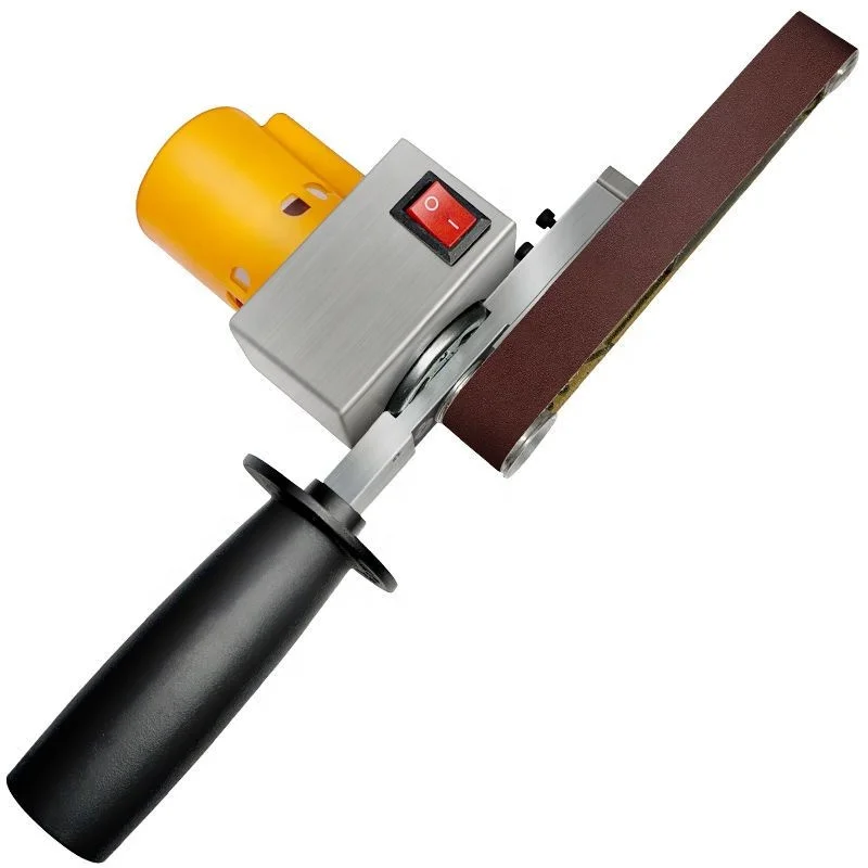 NEOBRISKEN Mini Handheld Electric Sanding Belt Machine DIY Grade Electric Sander for Metal Polishing