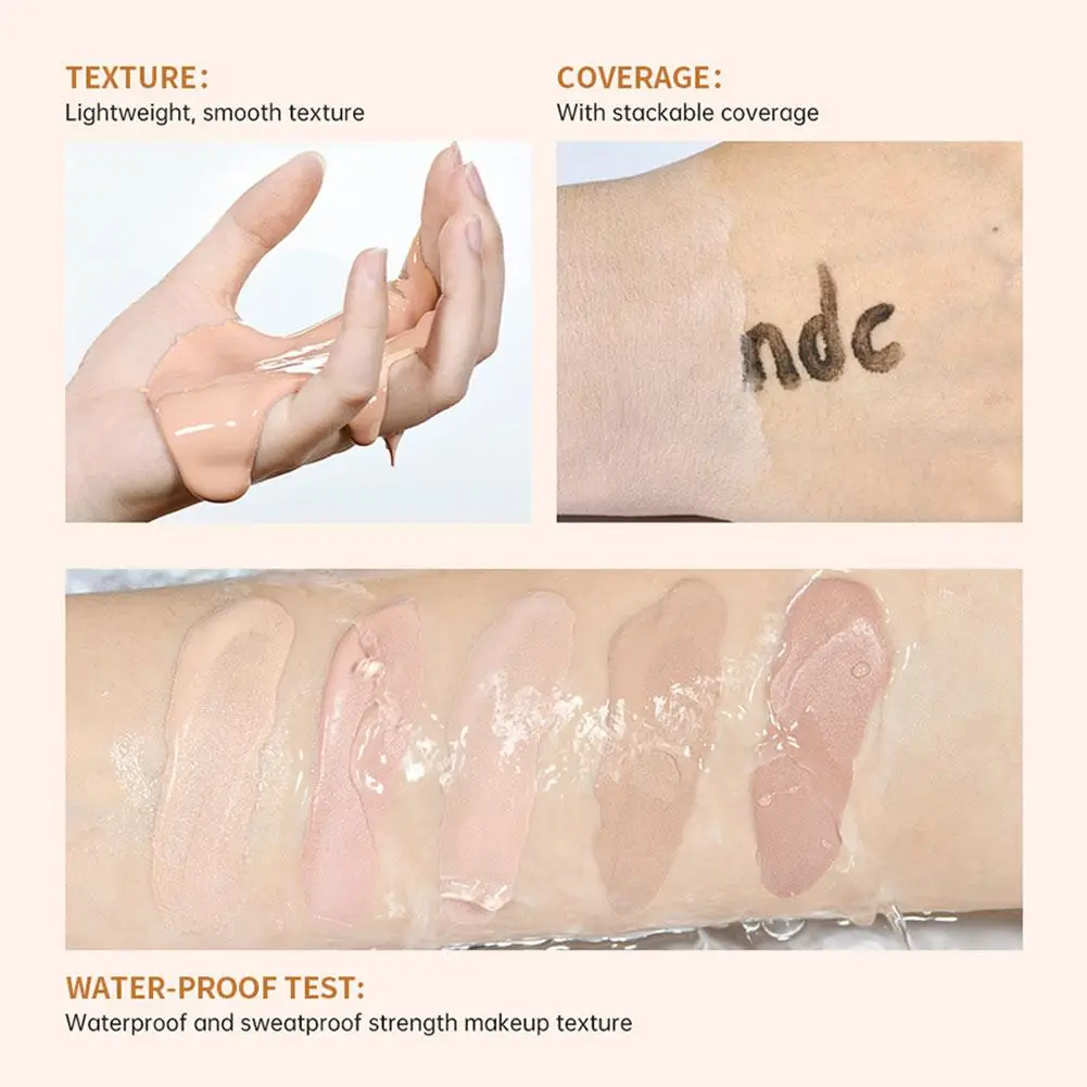 Natural Concealer Long-lasting Moisturize Makeup Skin Cover Pores Correction Cream Strong Coverage Tinted Toning Cream Product