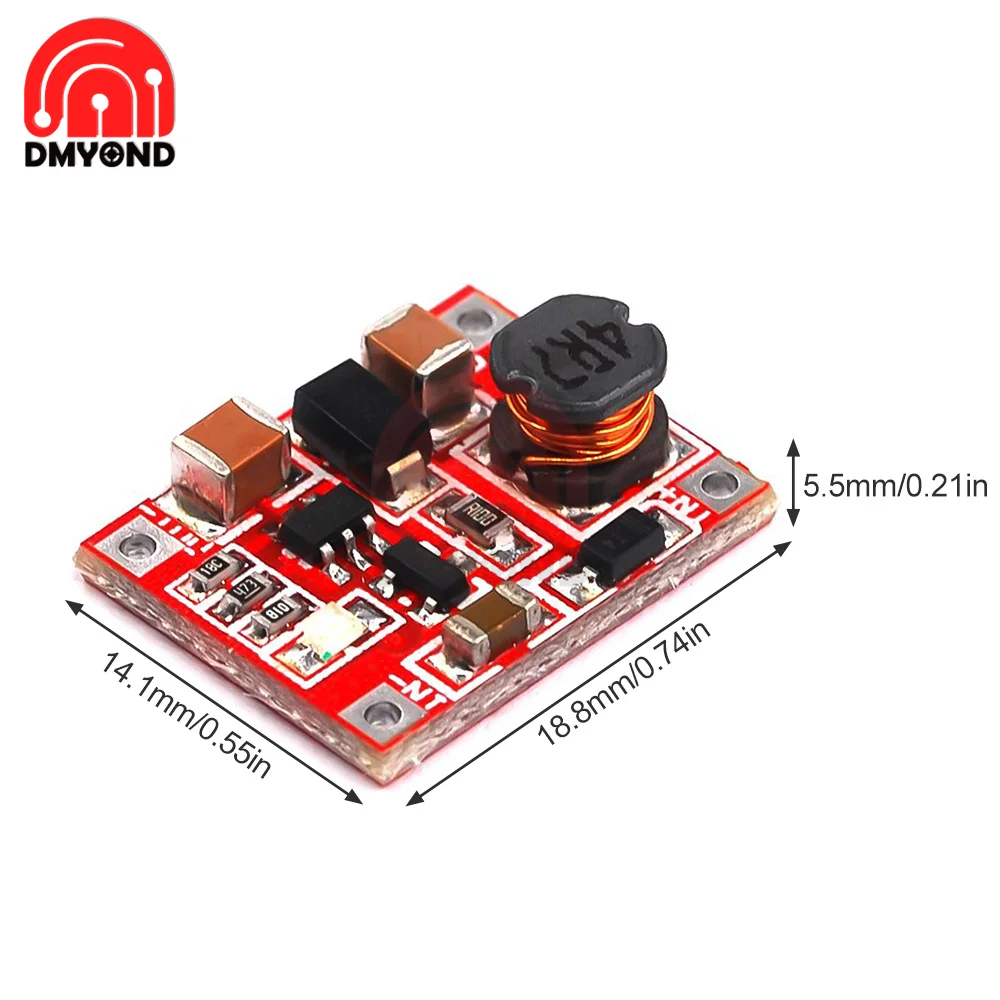 DC-DC Boost Power Supply Module Converter Booster Step Up Circuit Board 1V To 5V 1.5A Highest Efficiency 96% Ultra Small