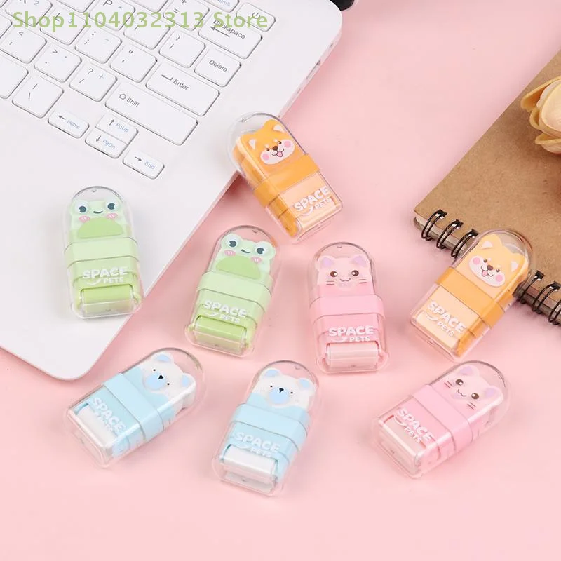 2/50Pc Roller Eraser Animal Shaped Eraser Clean Few Shavings Cute Cartoon Eraser Kawaii Eraser Creative Cartoon Mini Erasers