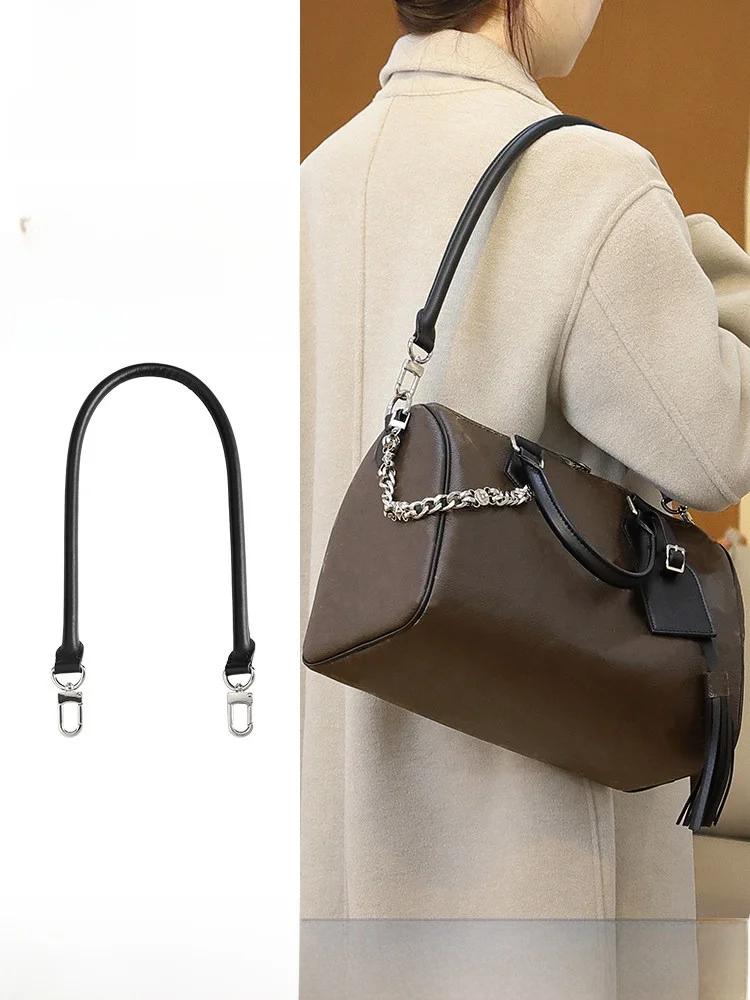 Black Pillow Bag Strap Shoulder Replacement for LV Speedy30 Soft New Style Single Shoulder Bag Modification Accessory