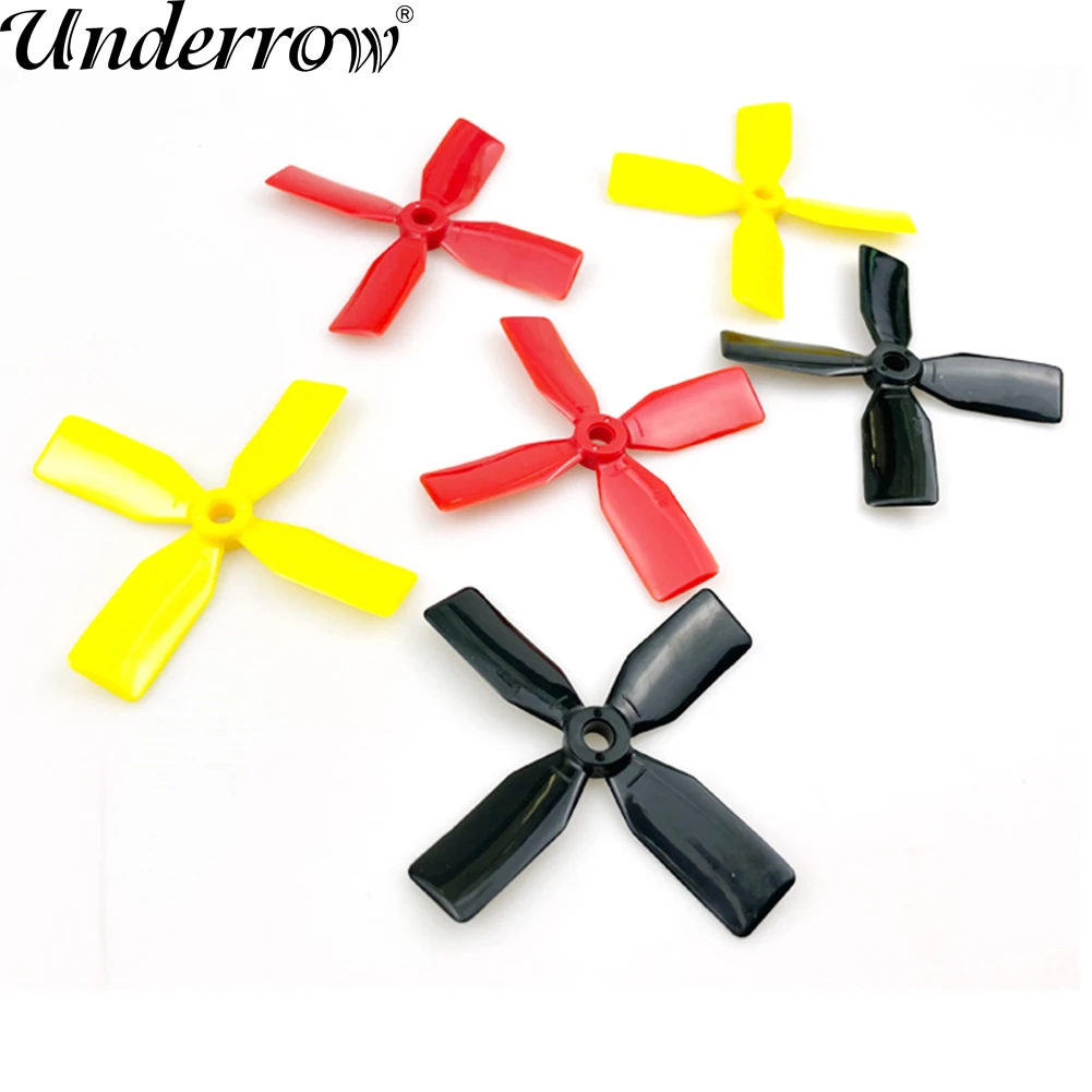 20pcs 3030 3inch 3X3X4 4 Blade Dynamic Balance Propeller CW CCW For QAV130 150 Small Traversing Machine Racing Drone (10 Pair )