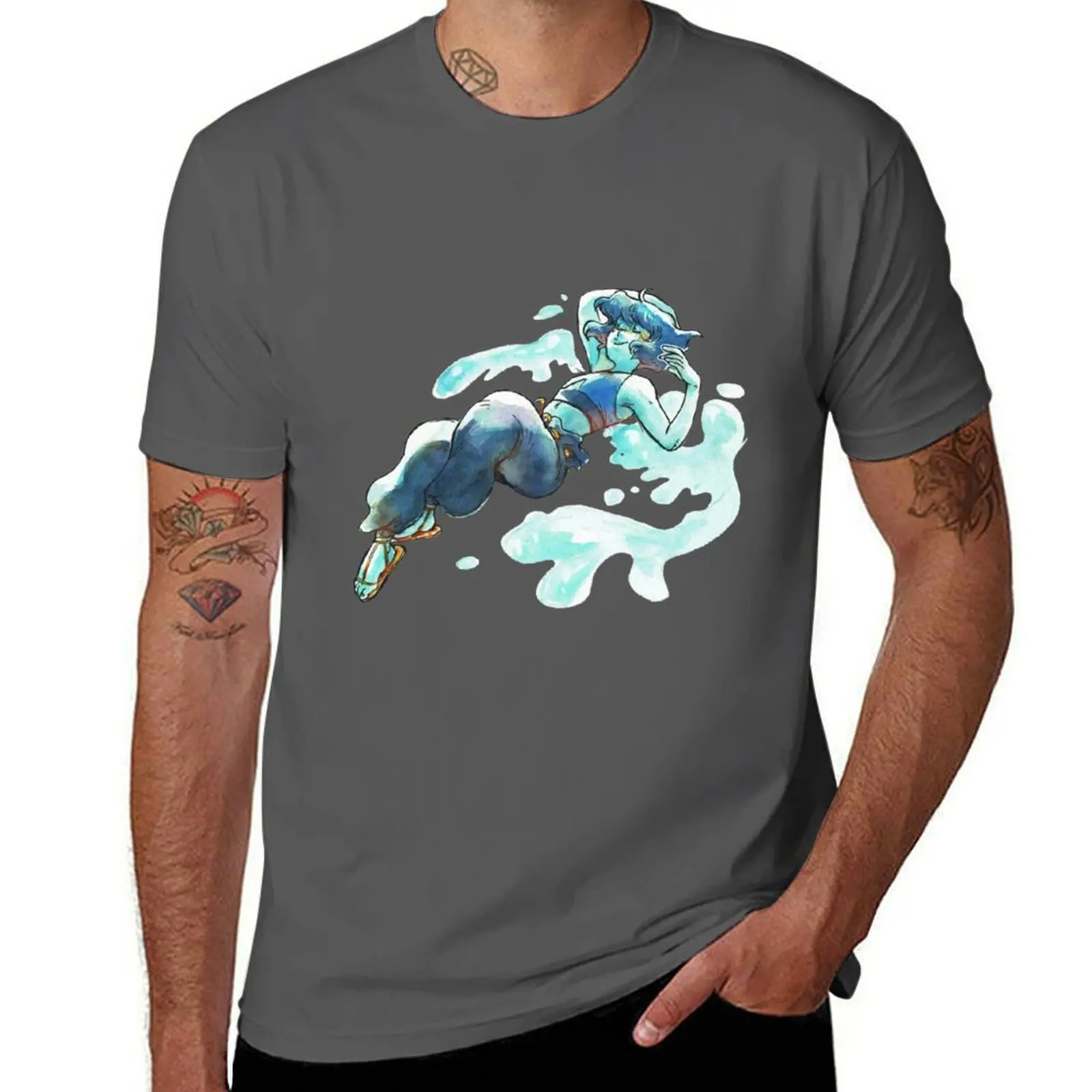 

Universe Lapis Lazuli Steven T-Shirt Daily Wear Plain Short Sleeve Shirt