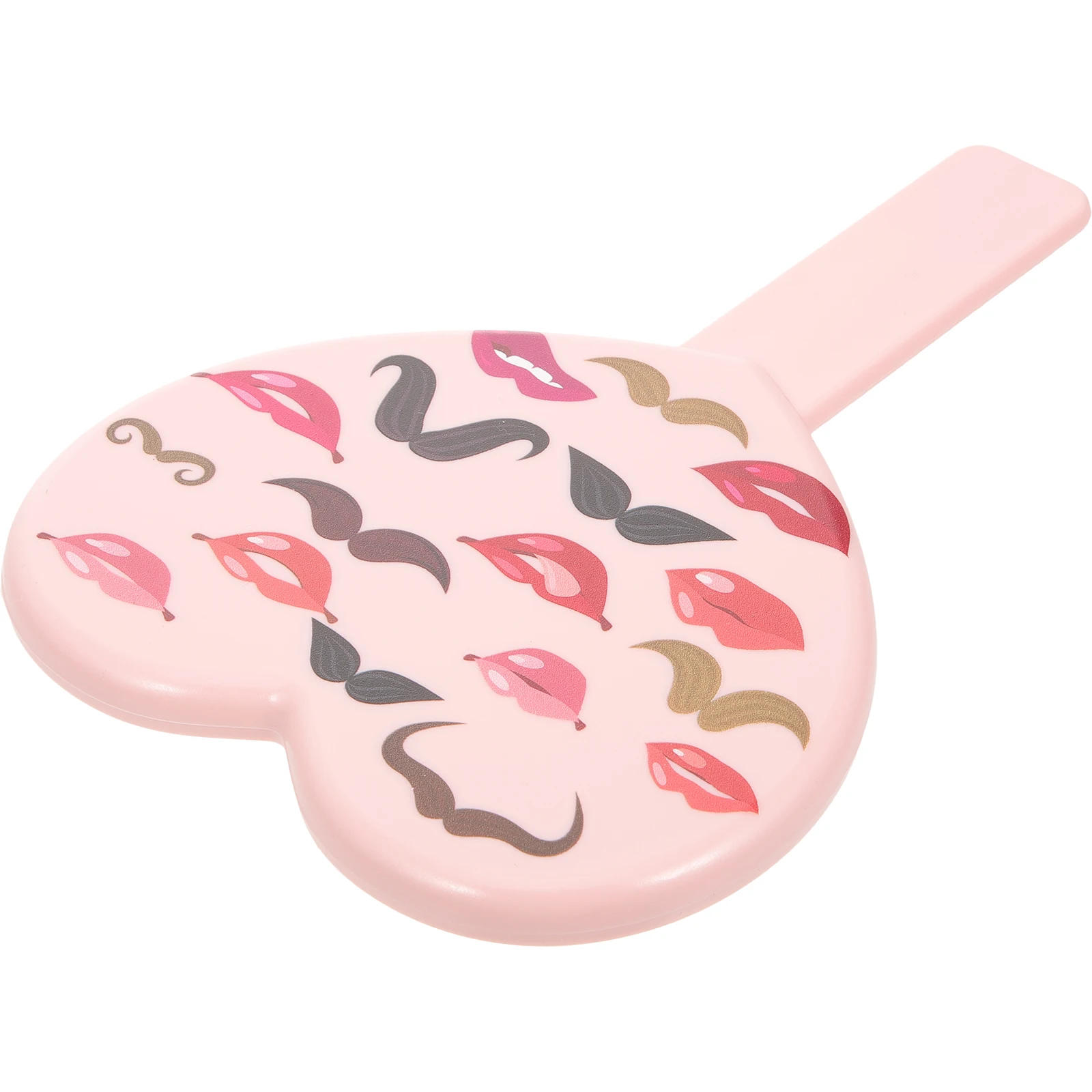 

Heart Shaped Handheld Makeup Mirror Clear Hd Travel Vanity Mirror Fashionable Gift Choice for Women Makeup Supplies