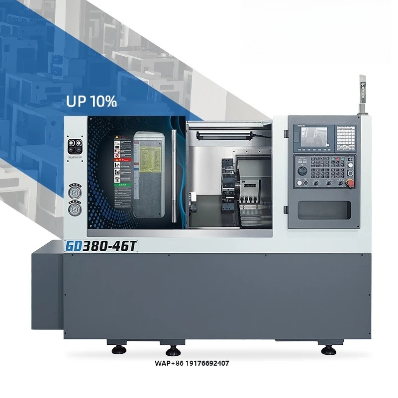 TEPU Tool Custom Industrial Cnc Turning Machine Electric Turret Slant Bed Cnc Horizontal Lathe With Integral Slant Bed