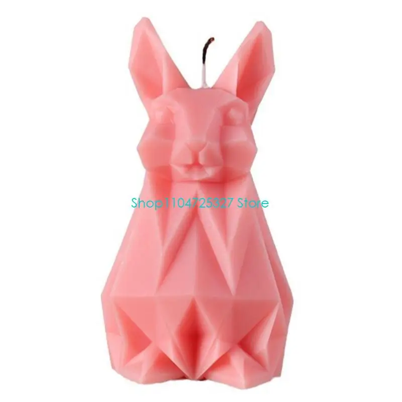 D8KF DIY Moulds Rabbit Moulds Silicone Mold Handicrafts for Candle Making