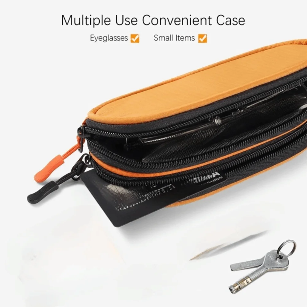 Portable Double Layer Sunglasses Case Waterproof Durable Glasses Storage Box Multi-Functional Glasses Bag Business Trips