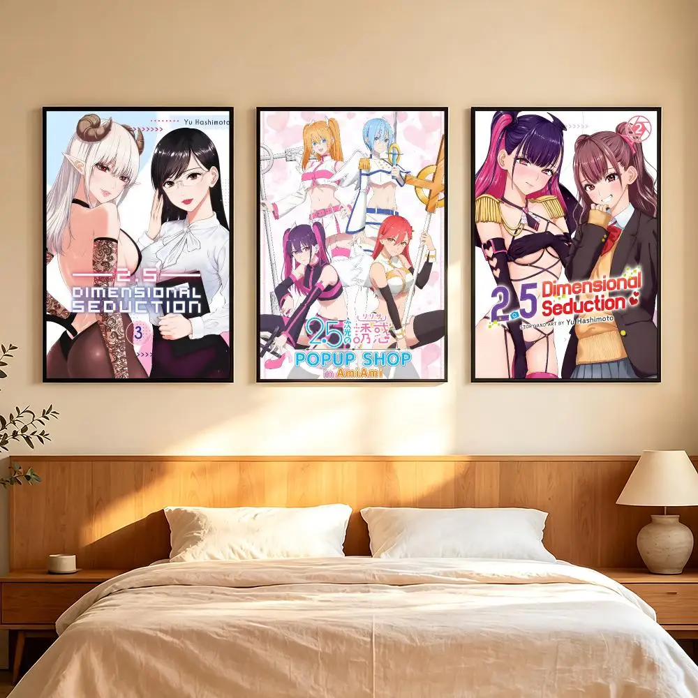 anime 2.5 Dimensional Seduction Poster Poster HD Printing Comfortable and Fresh Style Wall Art Home Decor Living Room Cafe Gift
