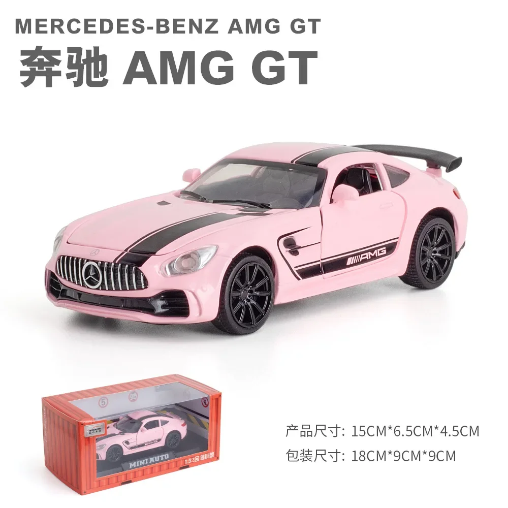 1:32 mercedes-benz amg gtr hohe Simulation Druckguss Metall legierung Modell auto Sound Licht zurückziehen Sammlung Kinder Spielzeug Geschenke a53