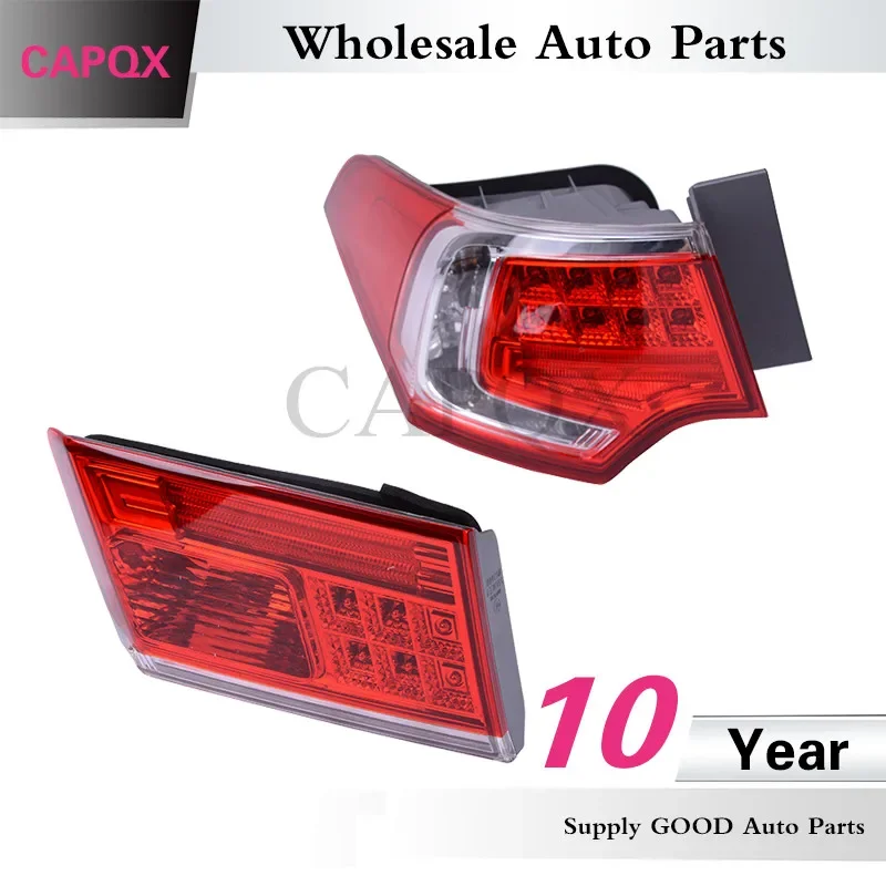 CAPQX 4PCS/set  High quality LED rear taillights FOR HONDA SPIRIOR 2013 2014 For Europe ACCORD CU2 Rear BrakeTail Lights Lamp