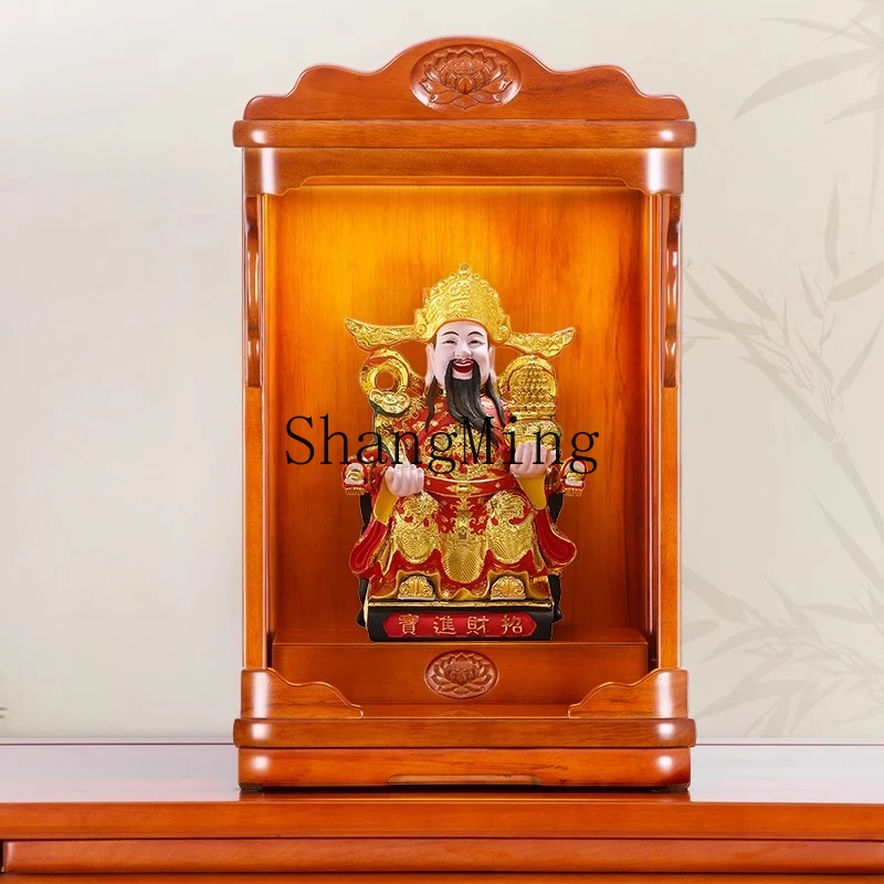 CL Ancestor Altar Cabinet Solid Wood Wall-Mounted Placement Tablet Modern Style Home Altar Small Shrine Wall-Mounted