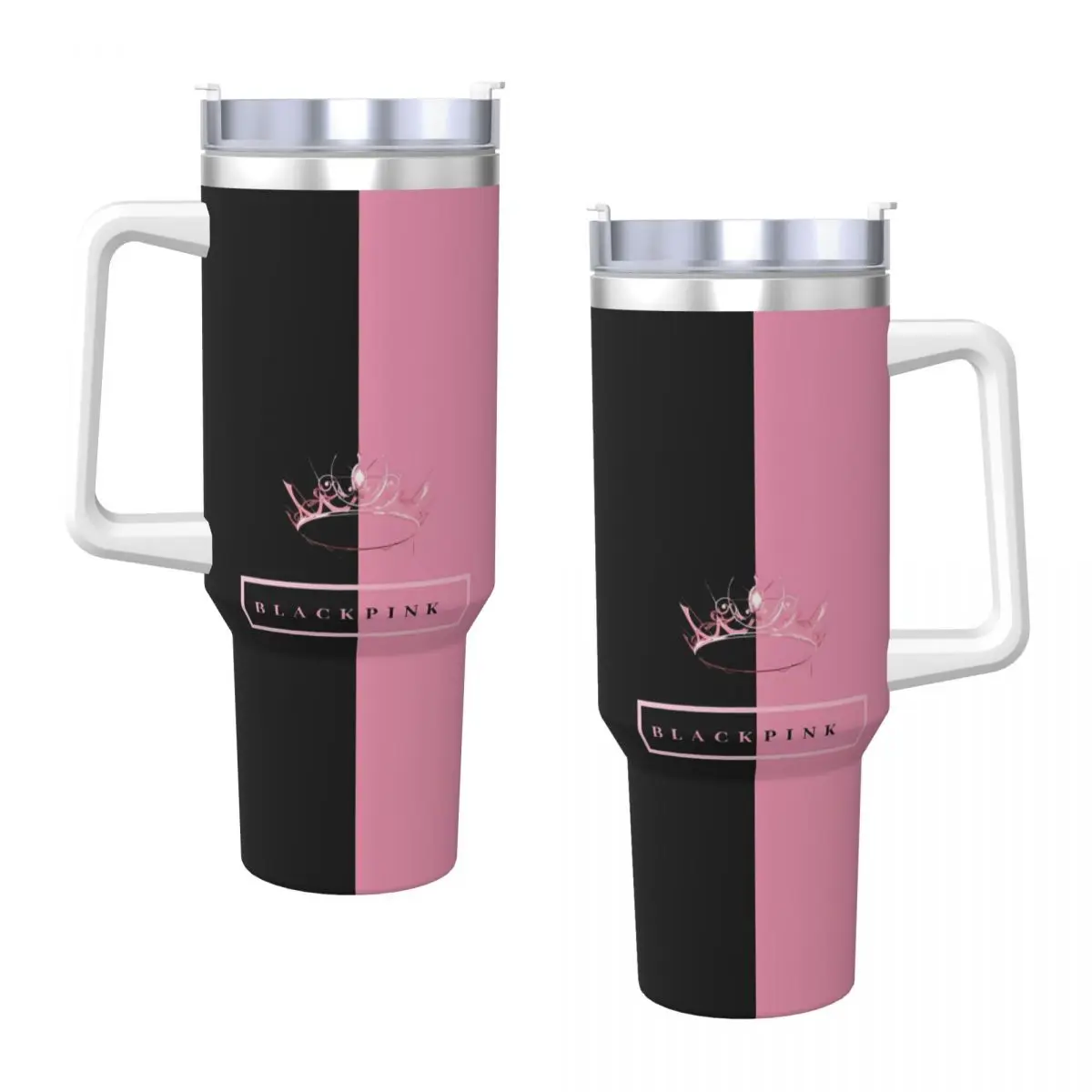 Stainless Steel Tumbler Jennie Rose Lisa Jisoo Logo Thermal Mug Heat Preservation Cold Drink Mugs Driving Graphic Water Bottle