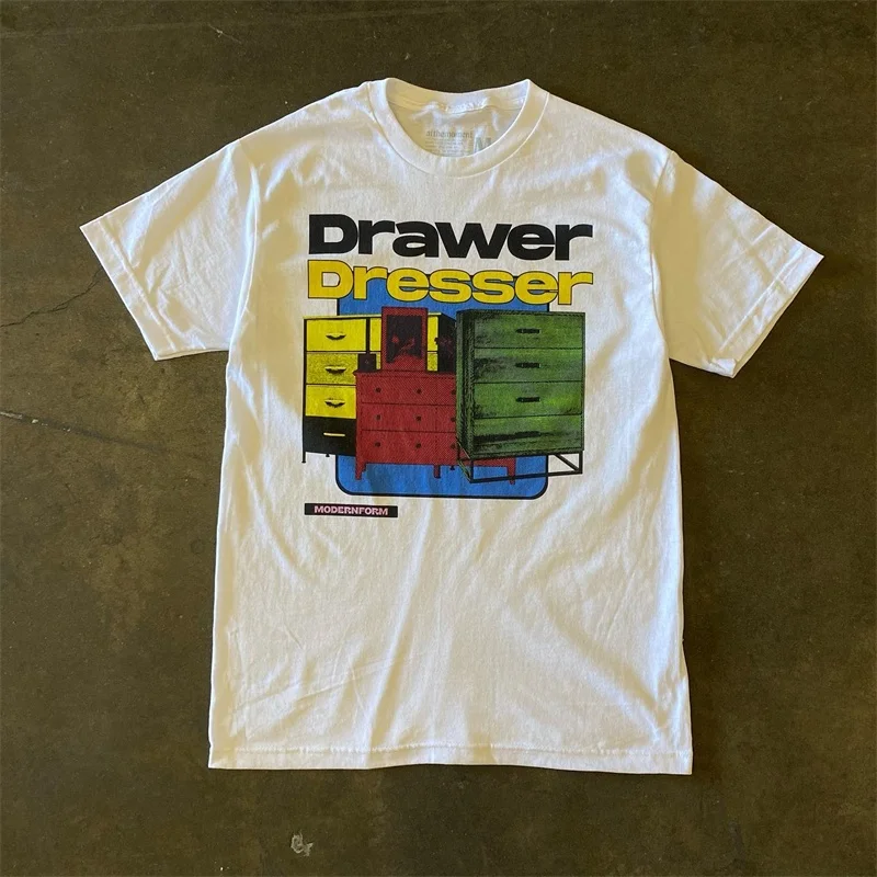 

Футболка из чистого хлопка с коротким рукавом, 260 г, плотная, в стиле ретро, с принтом Xiao Chen Story, аксессуар для одежды