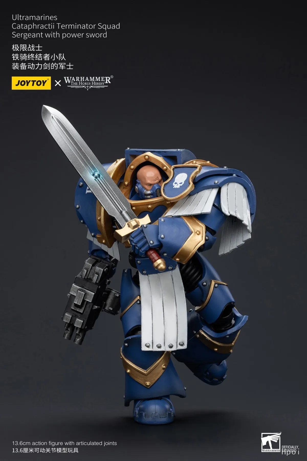 

【SF】JOYTOY 1/18 Фигурка Warhammer Ultramarines Cataphractii Terminator Squad Sergeant с Power Sword Prime Модель игрушки