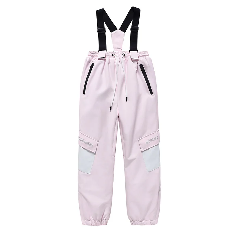 New Children Skiing Pants Snowfield Winter Waterproof Windproof Trouser Student Snow Clothes Outdoor Warm Thickened Kid Overalls