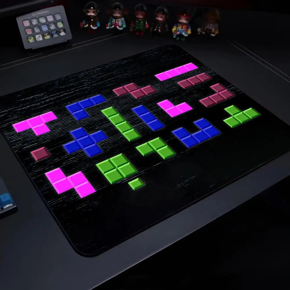 TETRIS Mouse Pad Gaming Laptops Keyboard Mat Deskmat Pc Accessories Desk Protector Mousepad Gamer Mats Anime Mause Pads