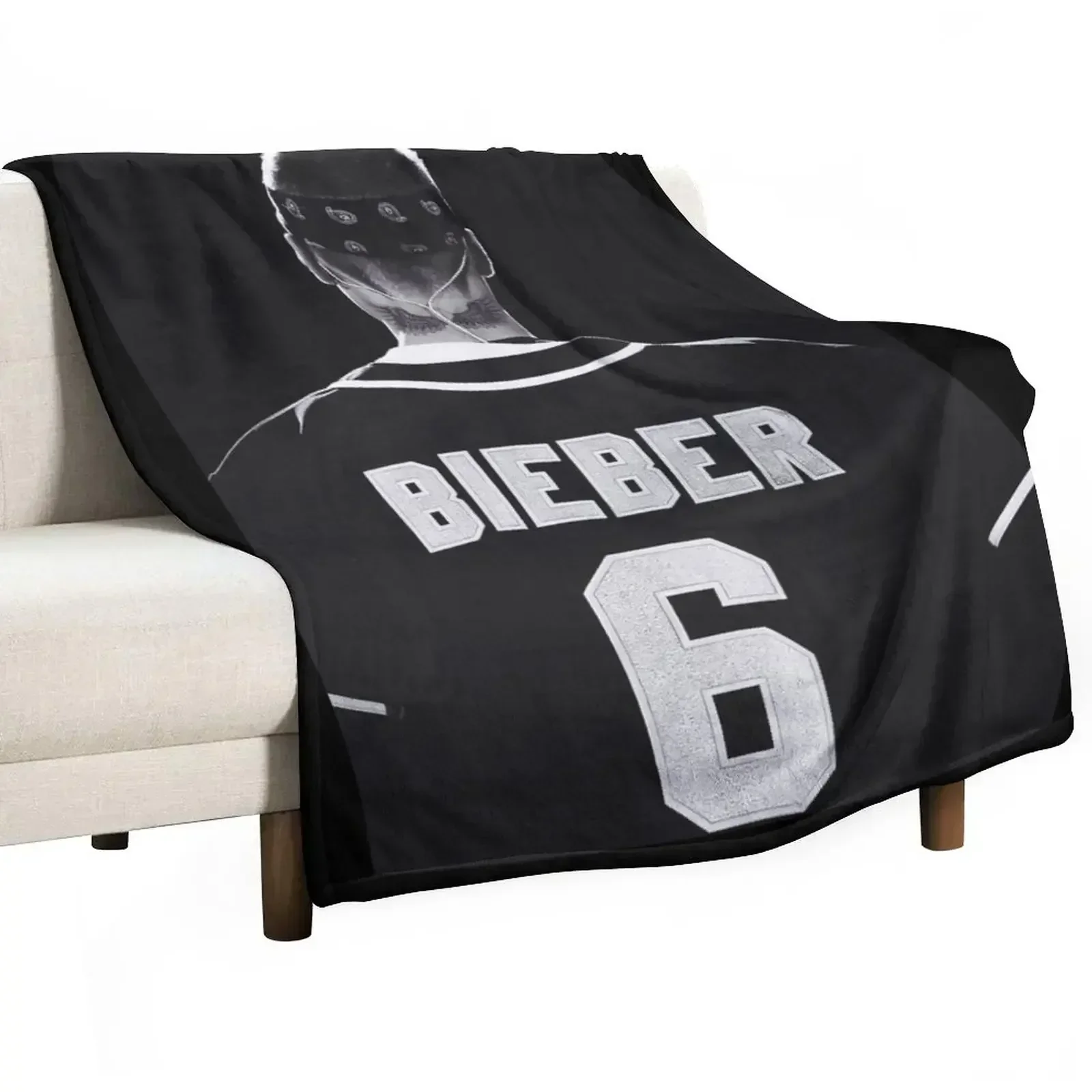 

Bieber 06 Back Art Throw Blanket cosplay anime Bed Blankets