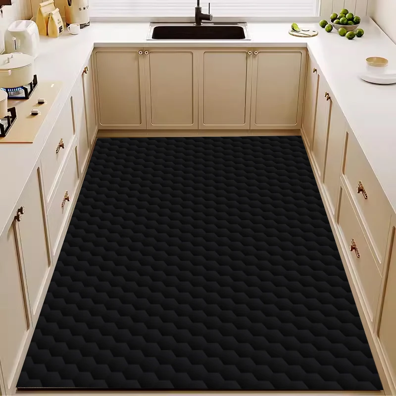 Light Luxury Fashion Kitchen Floor Mat Scrubable Pvc Waterproof Carpet Dirty Resistant Oil-proof Home Balcone Rug Ковер Tapis 러그