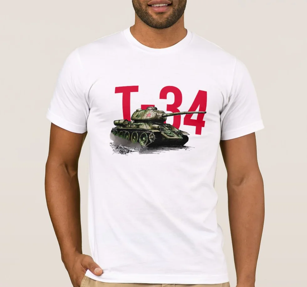 The Second World War Vintage Soviet T-34 Medium Tank Men's T Shirt