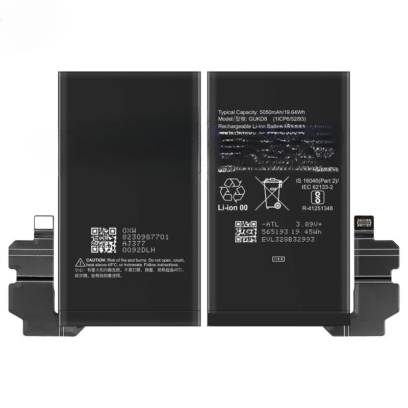 High Quality GUKD8 4950mAh Battery for HTC Pixel8 Pro Mobile Phone Replacement Battery for Google Pixel 8 Pro Baterias 3.89v
