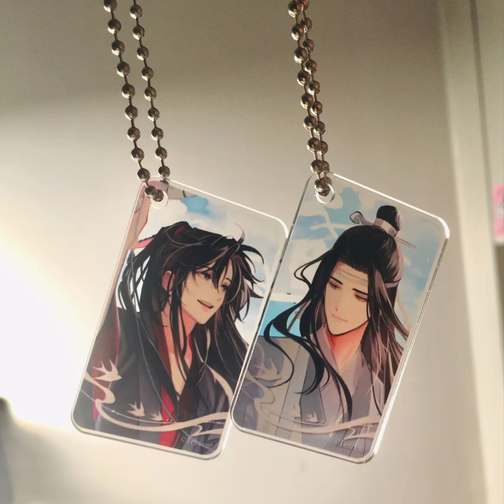 란왕지와 웨이우시안의 애니메이션 상품 '더 언테이드 마스터', 친구들을 위한 아크릴 투명 카드