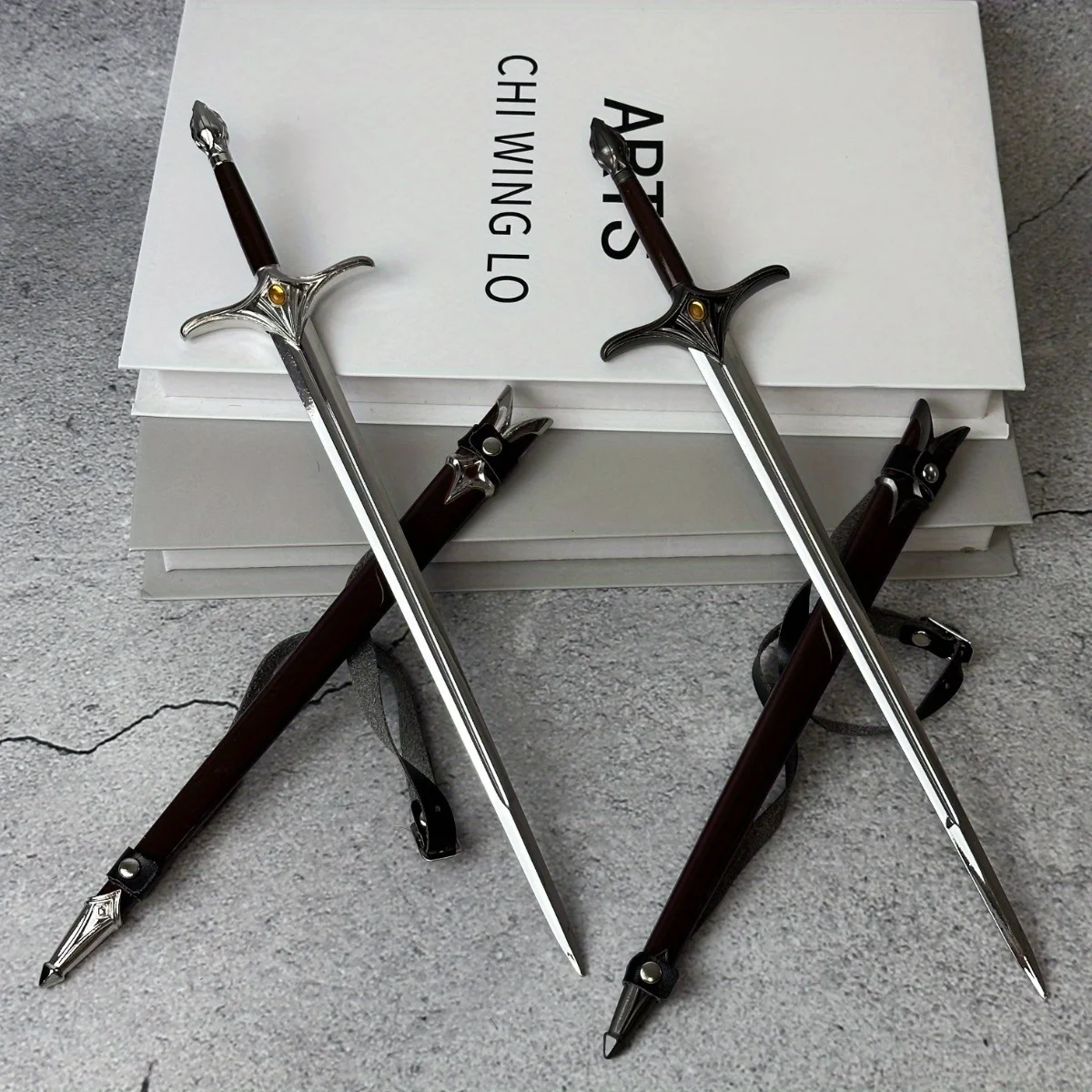 11.6inch Baggins Katana Metal Medieval Ninja Knife Ring Aragorn Sword Glamdring Narthil Sword Real Japanese Katana Samurai Gift