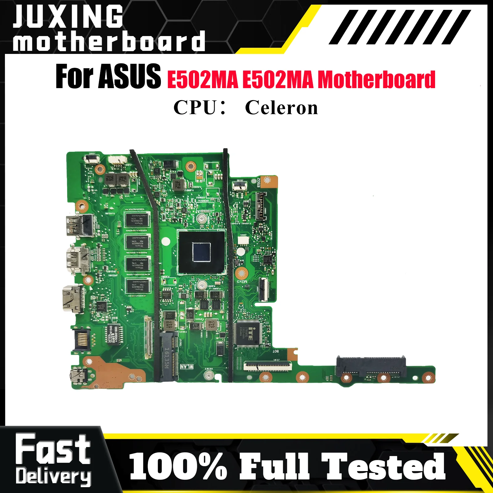 

E502MA Материнская плата для ноутбука ASUS EeeBook E502MA E502M Материнская плата для ноутбука с процессором Celeron 100% тестирование ОК быстрая доставка stk