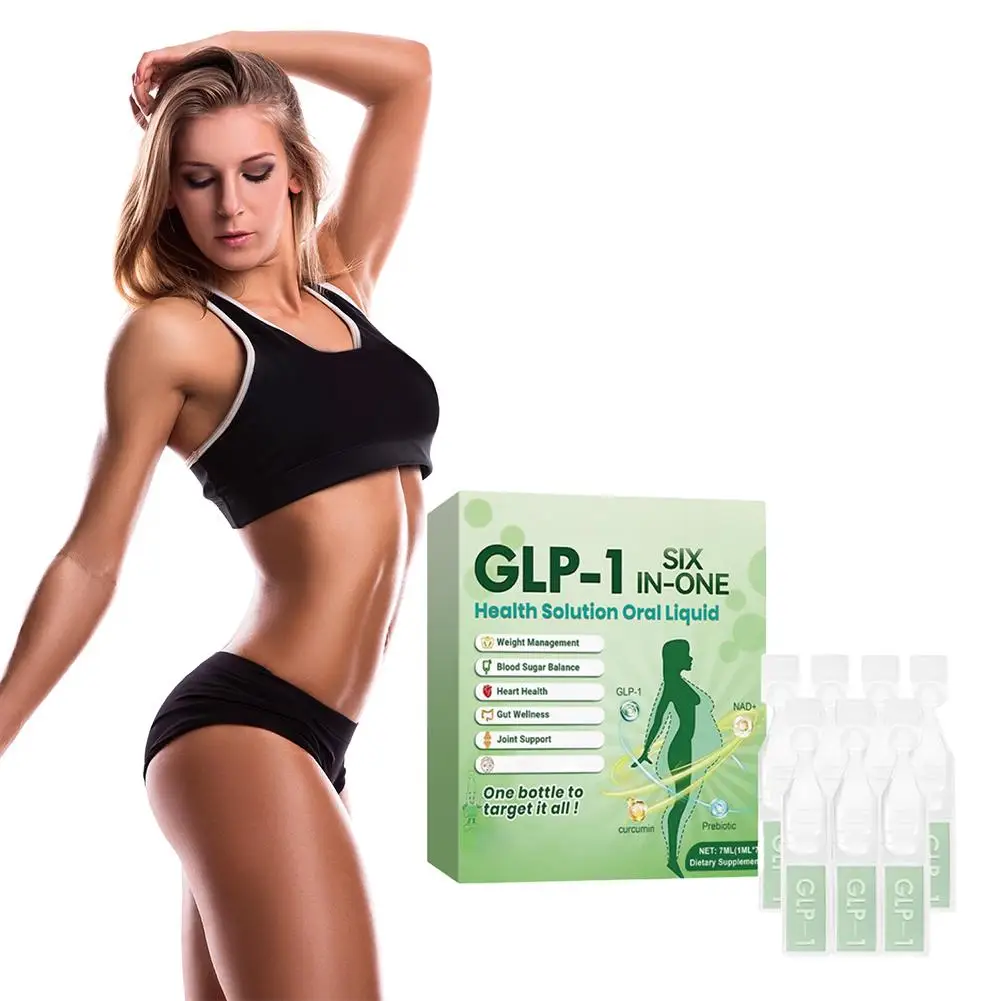 

Glp-1 6in1 Dietary Supplement Promote Digestion Weight Loss Oral Solution Slimming Health Blood Sugar Balance Boost Drops Liquid
