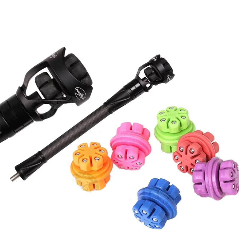 Colorful Shock Absorber Archery Resilient Stabilizer Ball Vibration Damper Weight Balance Recurve Bow Archery Shooting Accessory