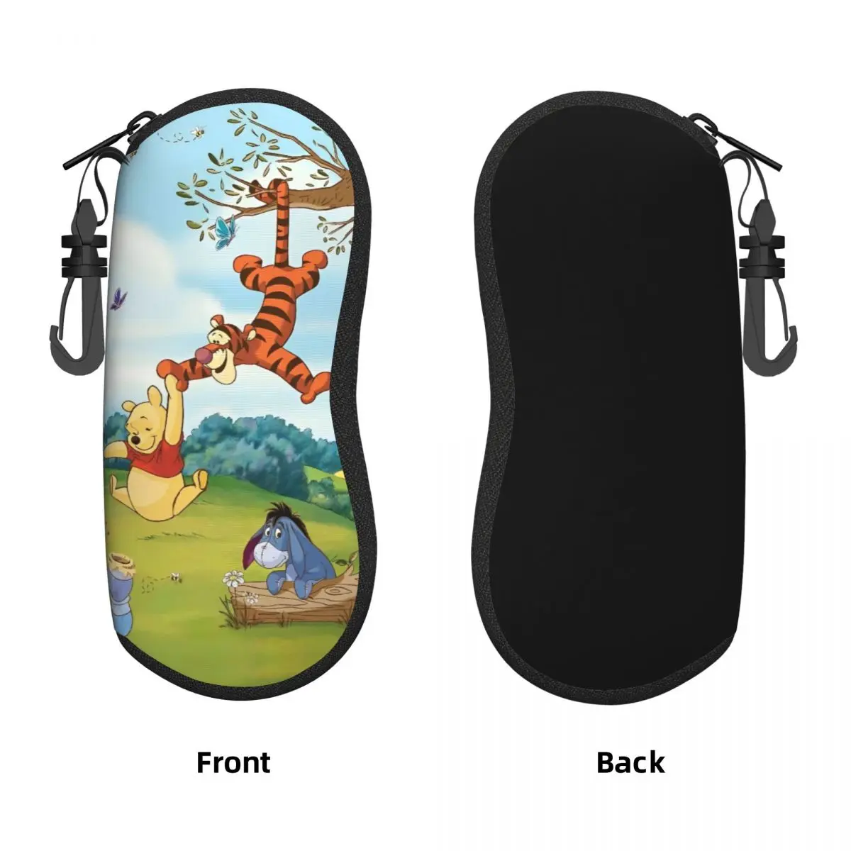 Winnie The Pooh With Friends Tigger Glasses Case Cover Custom Sunglasses Case Men Women Pocket Glasses Box Cute Eyewear Bag