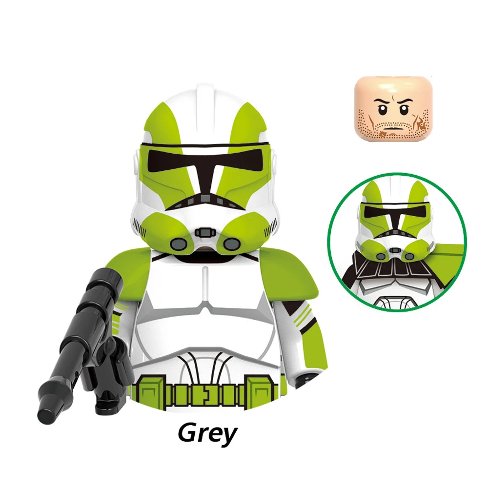 G0122 Clone Troopers Bouwstenen Commandant Cody Rex Hengsthowzer Ravage Jesse De Slechte Batch Bakstenen Elite Team Troopers Speelgoed - afbeelding 1