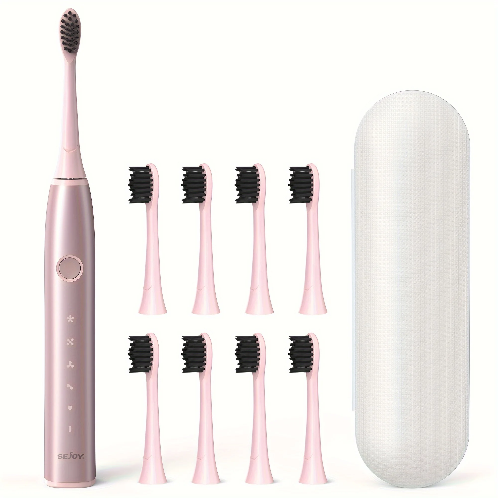 Sejoy Electric Toothbrush Whitening Portable Sonic Toothbrush with Travel Case , 5 Cleaning Modes IPX7 Sonic Electric Toothbrush