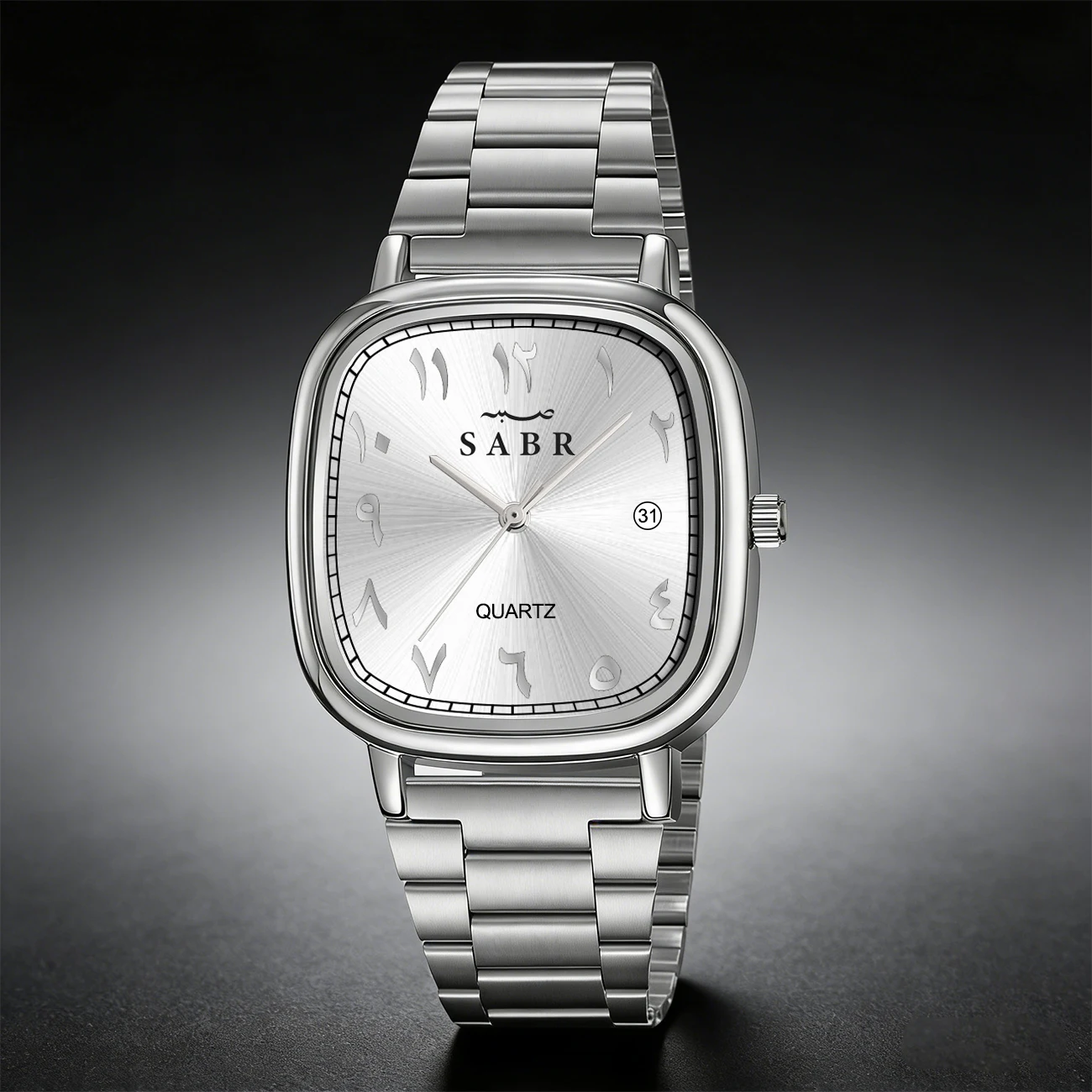 

Мужские японские кварцевые часы Sabr, высококачественные роскошные деловые часы из нержавеющей стали