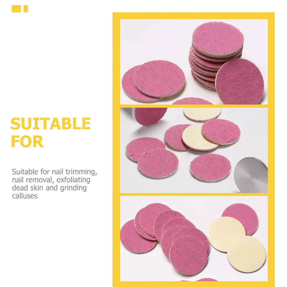

50Pcs Pedicure Sanding Discs Electric Grinder Accessories Nail Trimming Tool Electric Foot Callus Remover Pedicure Sanding Discs