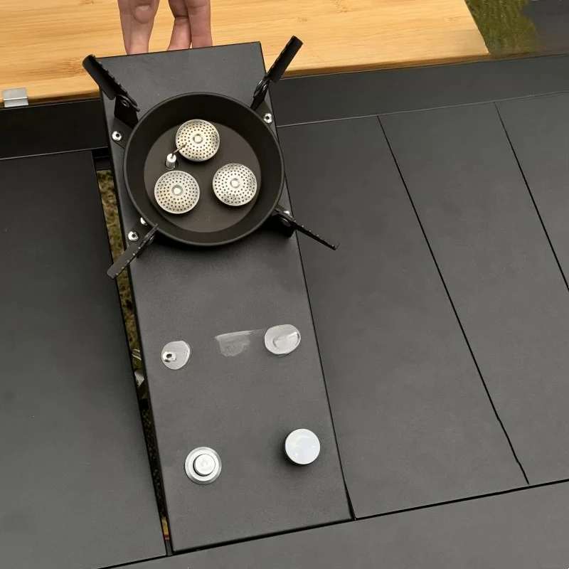 

Half-Unit Gas Stove 7200W High Power Stainless Steel Burner Plate Folding Camping Igt Gas Burner BBQ Grill Desktop Stove