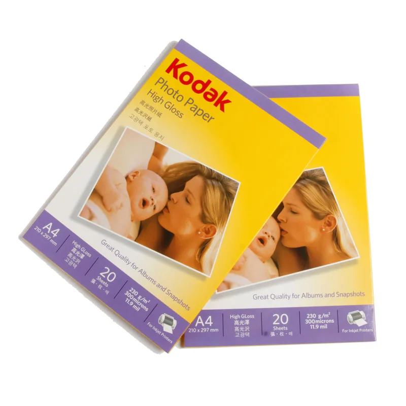 Kodak A4 Photo Paper Color Inkjet Printing Photo 5-6-7-inch Photo Paper High Gloss Photo Paper Album Paper Photo Paper
