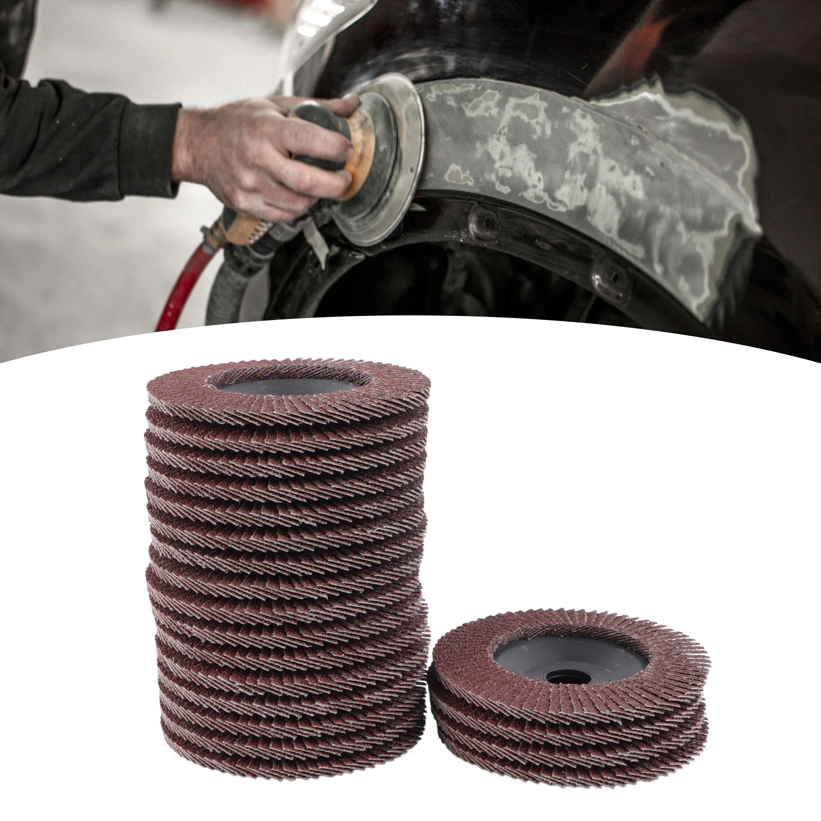 

20PCS Sandpaper Flap Discs 80 Grit 100x16mm Flat Flap Grinding Discs Abrasive Grinding Wheel
