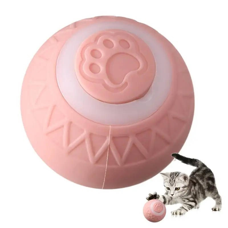 Auto Rolling Ball Cat Toy Rechargeable Electric Smart Interactive Cat Toys For Furniture Protection Travel Companion