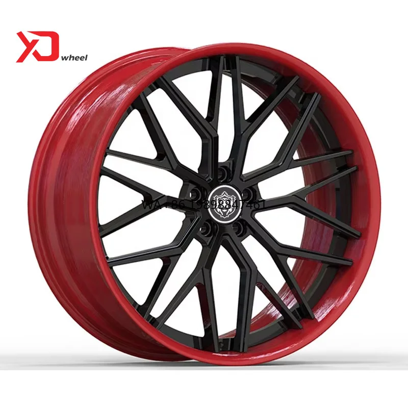 

Custom Forged Wheels - Multi-Color Lip & Spoke Design Personalized Center Cap, TUV Certified, Global Models Adaptability