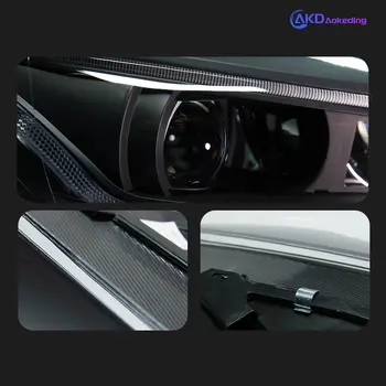 AKD汽車改裝福特福斯3 LED頭燈(2015-2018)福斯LED頭燈日行燈雙氙氣透鏡遠近光示廓燈霧燈 10 最佳銷售 福特福克斯3 LED大燈 - №1