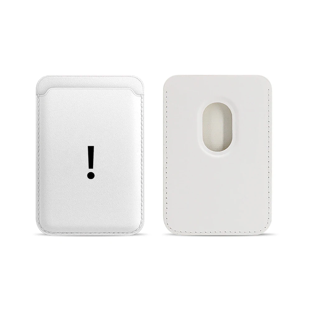 Ausrufezeichen-Leder-Kartenetui Telefonkartenhalter für Magnetische Hülle Geeignet für alle iPhone Magsafe Karten-Handyrückseiten-Taschen – Detail 5